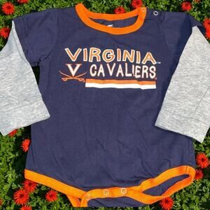 Virginia Cavaliers Baby Infant 6-12M Hoos 1 Piece Orange Bodysuit Shower Gift